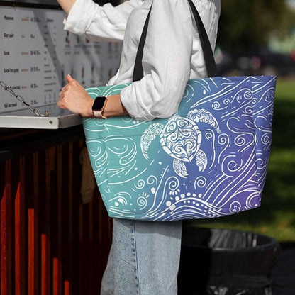 Beach Bag for Women Beach Tote Bag Waterproof Sandproof Large Bags with Zipper Big Capacity for Vacation Travel