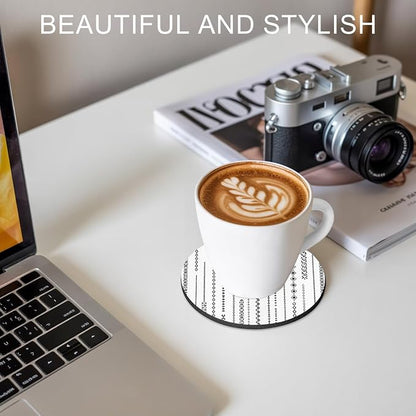 Modern Abstract Coasters Set of 2, Absorbent Coasters