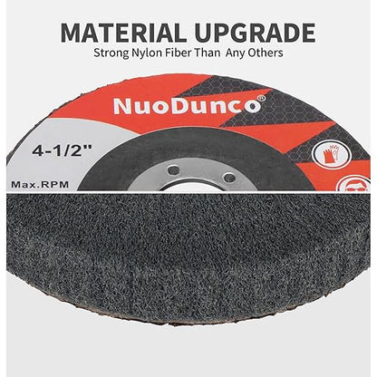 15Pcs 180# 320# 600# Scour Flap Disc 4 1/2 Inch Angle Grinder Attachment for Metal & Wood Scouring Pads Polishing Wheel Sanding Disc Paint Rust Remover