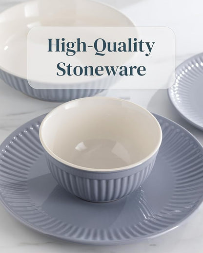 24 Piece Stoneware Dinnerware Set