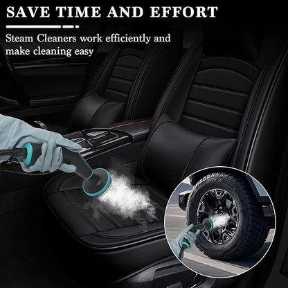 Steam Cleaner,15s Heat-Up 42.27oz Tank,2500w Handheld Steam Cleaner for Home with 15 pcs Accessories,Portable Steamer for Cleaning,kitchens,Grease,bathrooms,Grout,Tile,Bed Bugs,Floor,Couch and Car