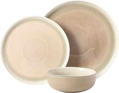Gibson Elite Island Bay 12-Piece New Bone China Dinnerware Set Service