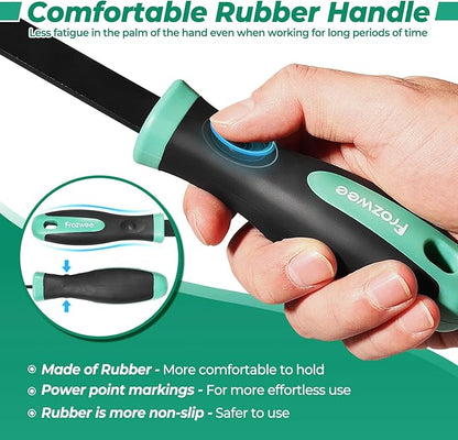2PCS Carbide Scraper Set(1-1/4 inch & 5/8 inch),Super Gasket Scraper with Durable Tungsten Tip for Remove Gaskets, Carbon and More from Varied Surfaces
