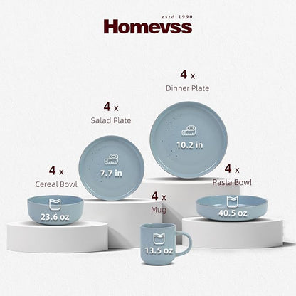 HomeVSS 20-Piece Dinnerware Set