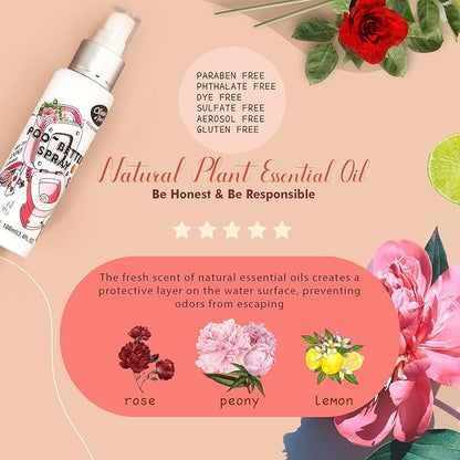 Clean-n-Fresh Toilet Spray, Wild Peony Scent, Bathroom Odor Eliminator & Air Freshener For Room, Trash Cans, Shoes, Fabrics, 3.4 Fl Oz(2 Pack)