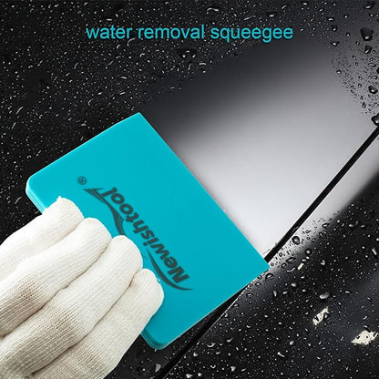 NEWISHTOOL Soft Silicone Small Squeegee for Vinyl, 2 PCS PPF Tools Window Tinting V-Blade Scraper for Window Film Application, Car Paint Protective Film Installation & Water Removal