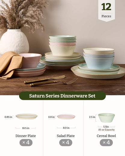 Famiware Saturn Dinnerware Sets, Ceramic Dishes