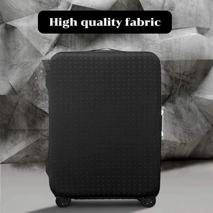 7-mi Water Resistant Print Trolley Case, Black, Size L: Fit 28-30 Inch Luggage