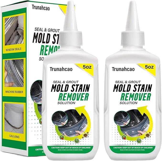 10oz Stain Remover Gel Cleaner, Home Stain Remover Cleaner for Front Loader Washing Machine Black Stain Removal Multi Surface Stain Cleaning Gel for Bathroom Seals, Grout, Shower & Tile,Caulk,Tub