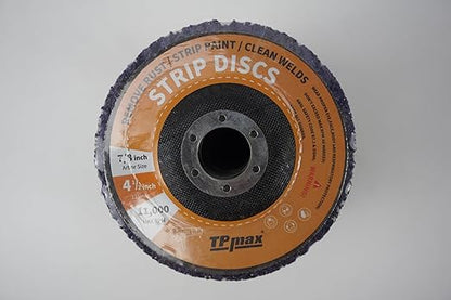 4-1/2" x7/8'' Stripping Discs Rust Remover Wheel Remove Paint and Oxidation Poly Strip Wheel Disc Abrasive Angle Grinding Wheel - 10 Pack(Purple)