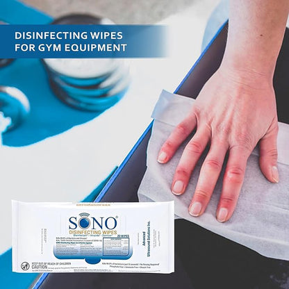 SONO Multi-Surface Disinfecting Wipes - 40 Count (Pack of 2) + Sanitizer, Shoe Cleaner & Sanitizer Kit, Quick Clean and Stain Removal, Sneaker Cleansing Travel Pack