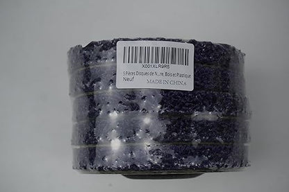 5" x7/8'' Stripping Discs Rust Remover Wheel Remove Paint and Oxidation Poly Strip Wheel Disc Abrasive Angle Grinding Wheel - 5 Pack(Purple)