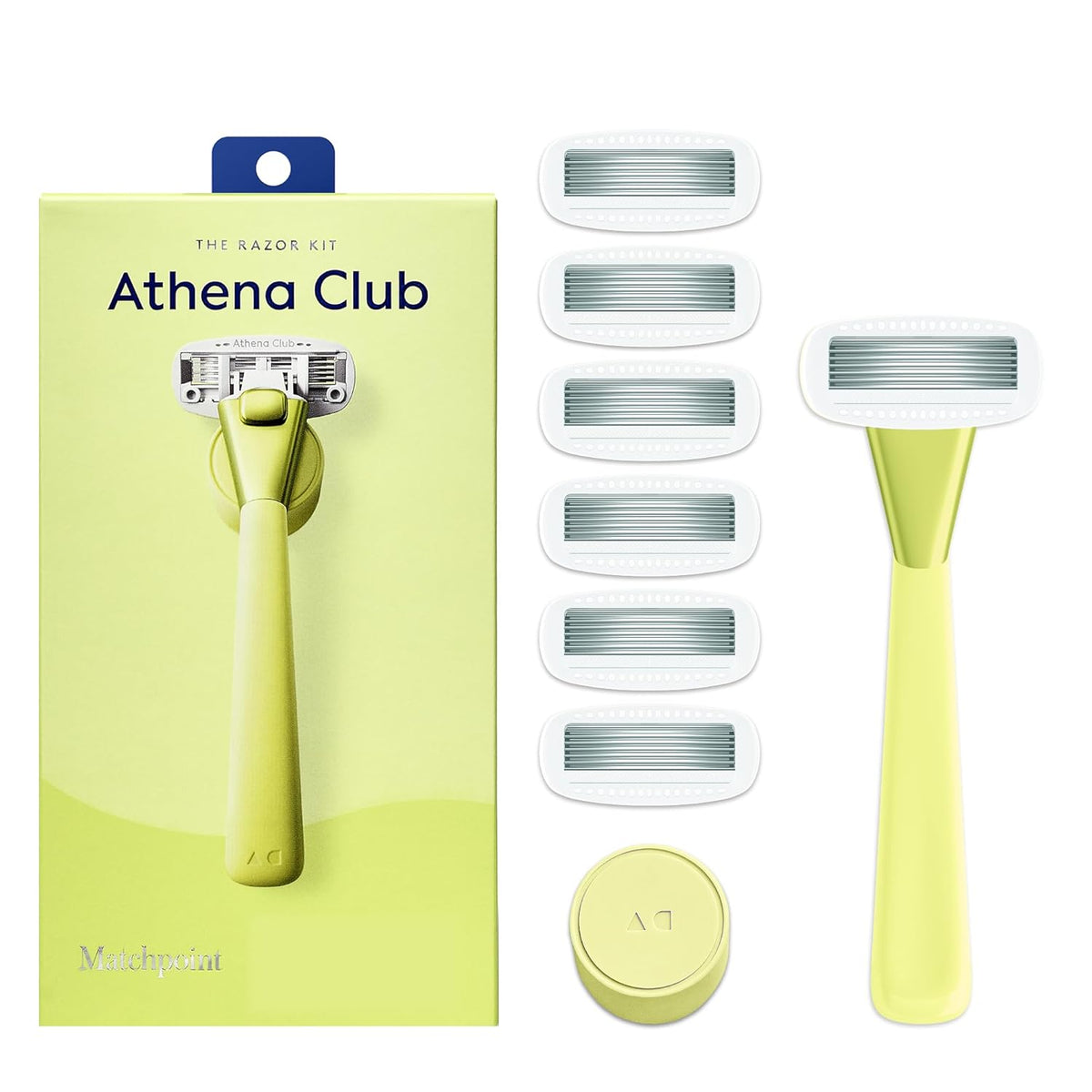 Women's Razor Shave Kit, 1 Matchpoint Razor Handle + 6 Blade Refills