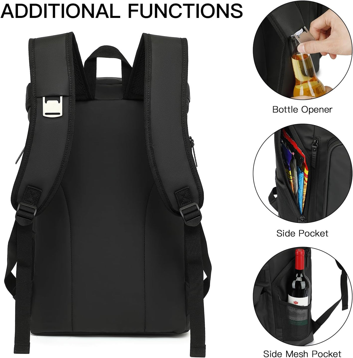 TUGUAN Cooler Backpack 36 Cans Insulated Leak Proof Lightweight Lunch Backpack for Men Work Portable Travel Thermal Bag Compartment Camping Hiking Beach Pincnic Cooler for Women