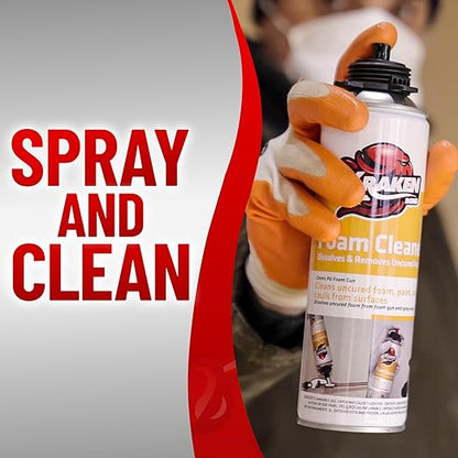 Kraken Bond Spray Foam Gun Cleaner - (2x12.3oz) Polyurethane Insulation Cleaner Spray, Dissolves Uncured Expanding Cleaner Spray for Extended Tool Durability - 2 Pack