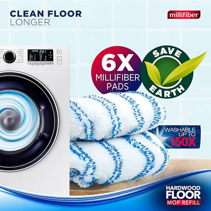 Microfiber Mop Refills 15x8 Inches, 6-Pack (Mop is Not Included)