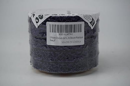 4 inch Stripping Discs Rust Remover Discs Remove Paint and Oxidation 5/8 inch Arbor Clean Discs Poly Strip Disc Angle Grinding Wheel - 5 Pack(Purple)