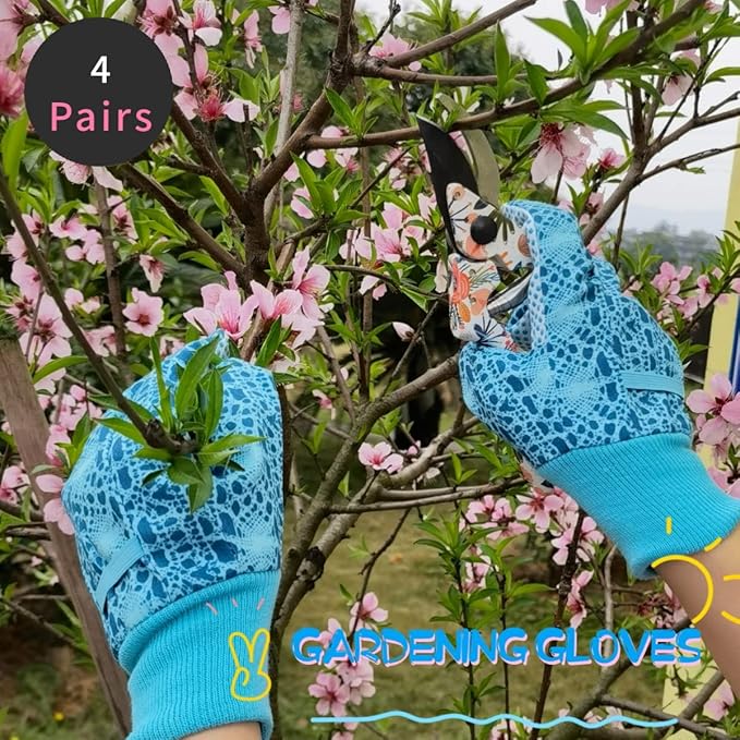 Thorn Proof&Puncture Resistant Gardening Gloves with Grip,Garden Gloves for Women, Leather Work Gloves,Gifts
