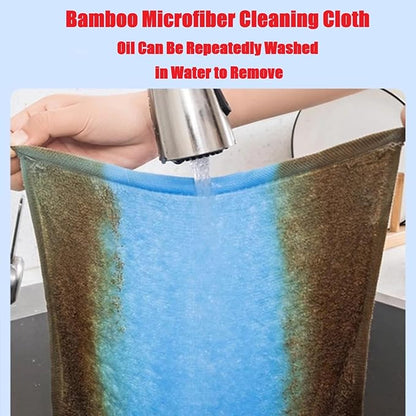 Bamboo Microfiber Cleaning Cloth-8Pcs Kitchen Wash Cloths,Wood Fiber Window Glass Rags,Micro Fiber Cloth for Cleaning Suitable for Dishes,Car Towel Rag Made From Baby Washcloths Material (yellow)