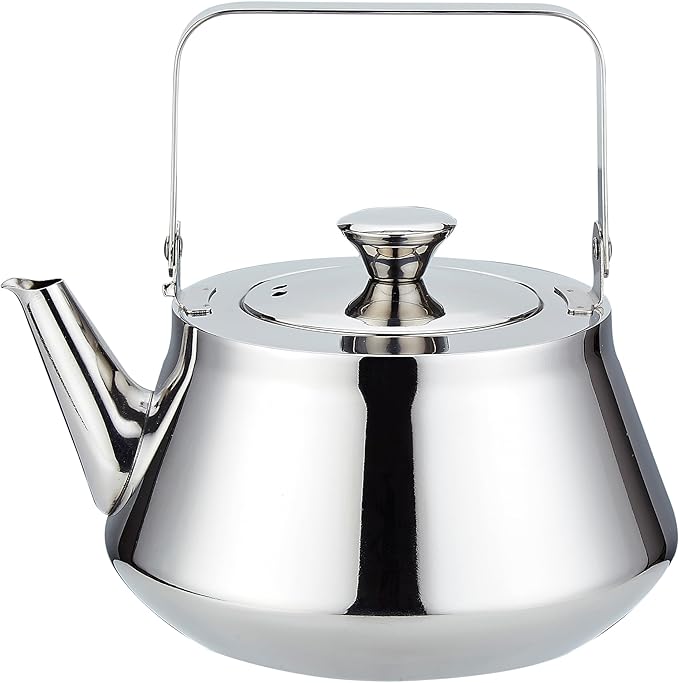 SANQIAHOME 2.1 Quart stainless steel teapot with Infuser A modern, minimalist style