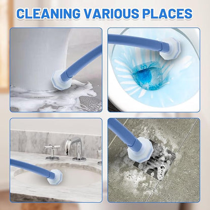 10PCS Toilet Wand Refills - Disposable Replacement Heads for Most Toilet Brushes | Hygienic Cleaning Pads | No-Scratch, Quick-Dry & Easy-to-Use (Sponge Cleaning Head)