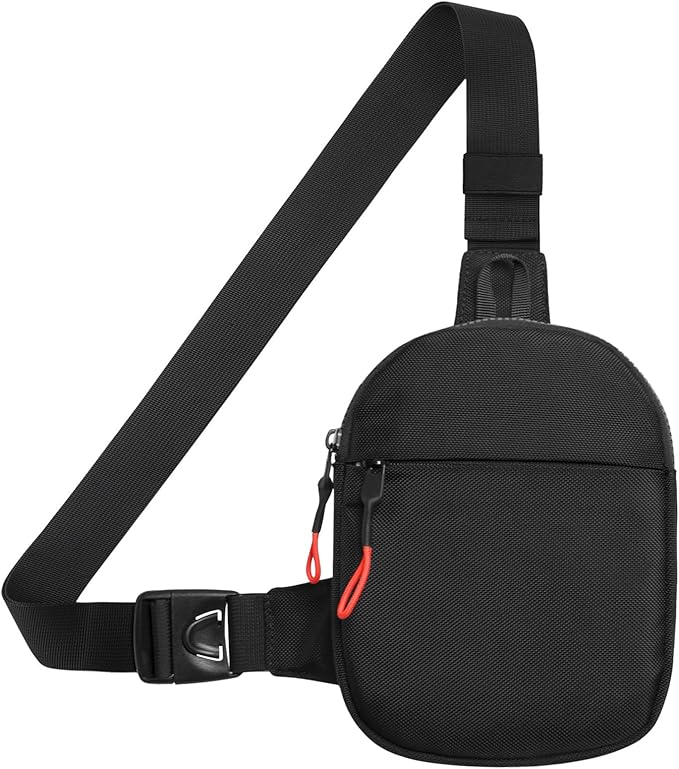 MJNUONE Mini Sling Bag for Men Outdoor Lightweight Small Crossbody Bag Women Casual Daily Bag Waterproof Chest Bag for Travel