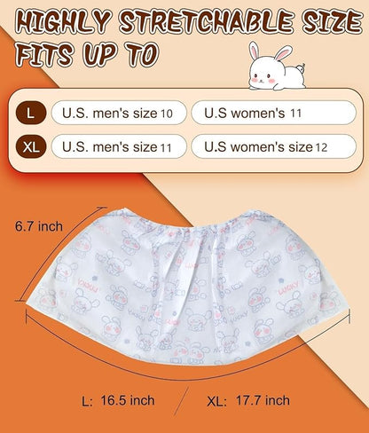 Disposable Shoe Covers 60 Pack Booties for Shoes Covers- Heavy Duty 35g White | Stretch Fits Men 10/Women 11 | Non-Slip, Recyclable Boot Covers for Indoor/Outdoor, Real Estate, Pet Care