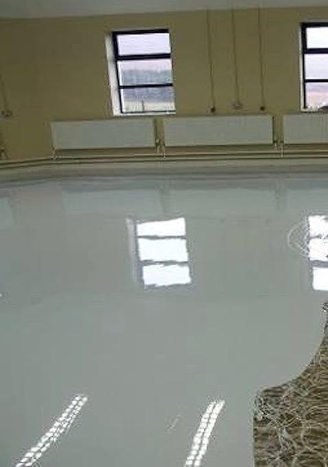 Coloredepoxies 10013 White Epoxy Resin Coating Made with Beautiful and Vibrant Pigments, 100% solids, For Garage Floors, Basements, Concrete and Plywood. 3 Quart Kit