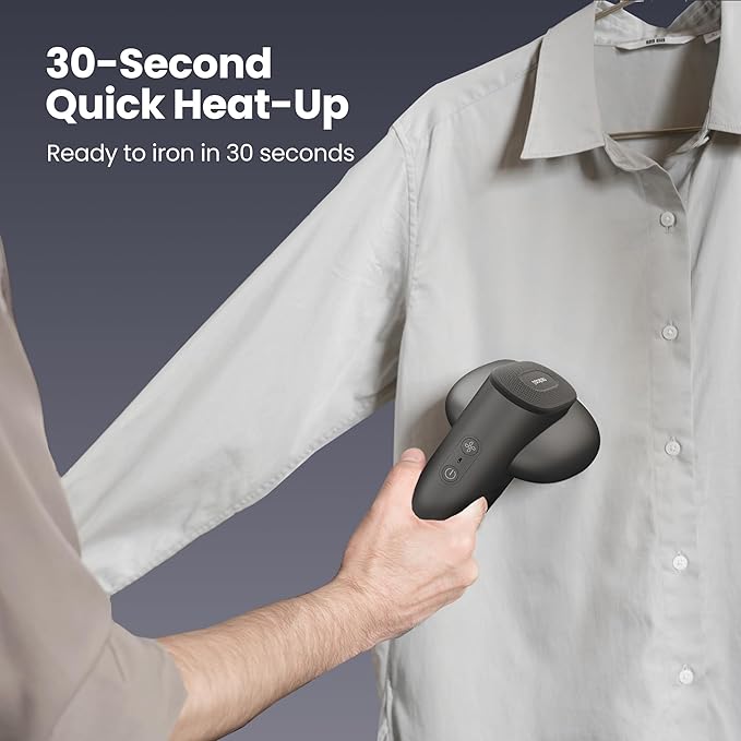 Neakasa Magic 1 Vacuum Steamer, Handheld Travel Garment Steamer for Clothes, 2300Pa Suction for Clothes Grips, Steamer Iron 2 In 1, For 110-120V Use (Grey)