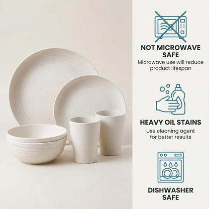 Wheat Straw Dinnerware Sets, Dish Sets