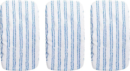 Matthew Microfiber Mop Refills Compatible with Hardwood Floor 'N More, Mop Head Replacement Reusable for Large Surface Compatible with ShMop and All 15 * 8” Flat Mops – 3Pcs Microfiber Mop Pads