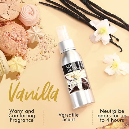 Fragrant Room Spray, Vanilla, 3 x 3.4 fl oz, Air Fresheners Odor Eliminator for Home, Bathroom, Concentrated Room Spray