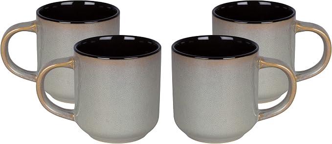 Euro-Nordic Stoneware 20pc Dinnerware Set, Reactive Glaze