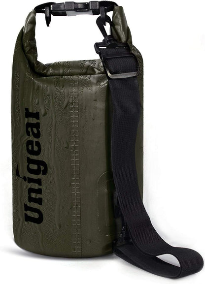 Unigear Dry Bag Waterproof, 2L/5L/10L/20L/30L/40L Floating and Lightweight Bags for Kayaking, Boating, Fishing, Swimming and Camping with Waterproof Phone Case