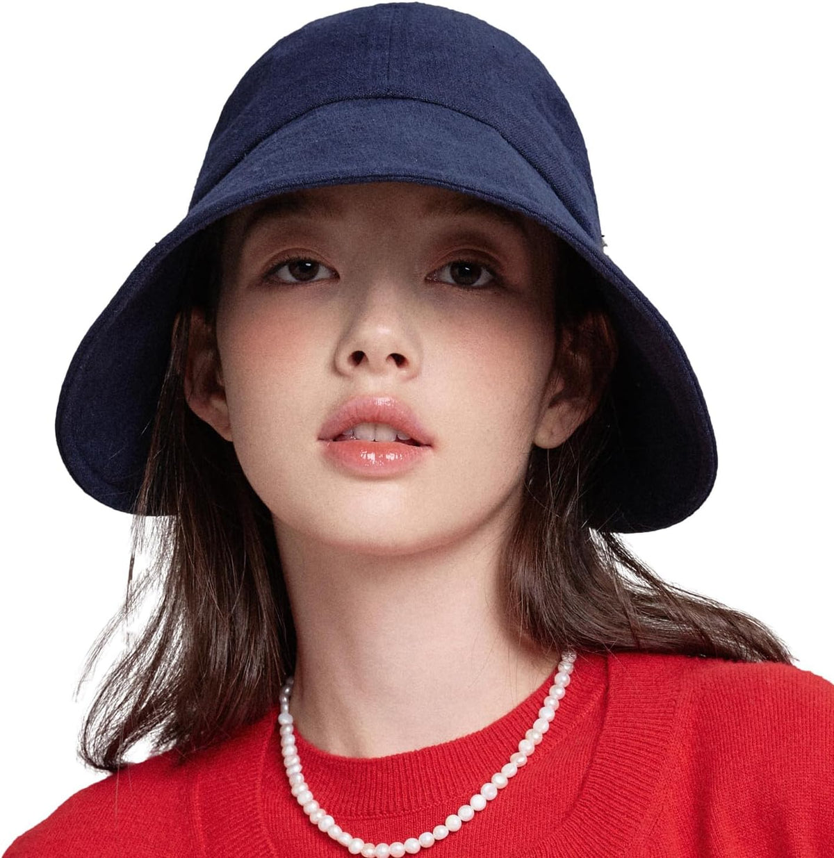 Linen Victorian Bonnet Hat Sun Cap, Foldable Summer Visor | New Katy