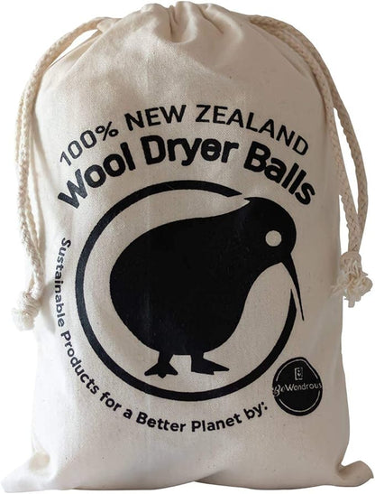 Wool Dryer Balls XL, 100% New Zealand Organic Wool - Reusable Natural Fabric Softener for Laundry, Dryer Sheets Alternative - Prevent Wrinkles and Anti Static (White, 6-Pack)