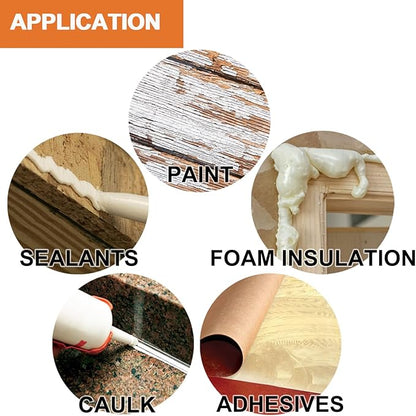 6 Oscillating Tool Scraper Blades Flexible Rigid Scraper Blade, for Removal of Caulk,Vinyl Flooring,Paint,Carpet,Tile Adhesives