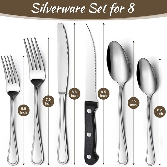 Hunycook 48-Piece Silverware Set