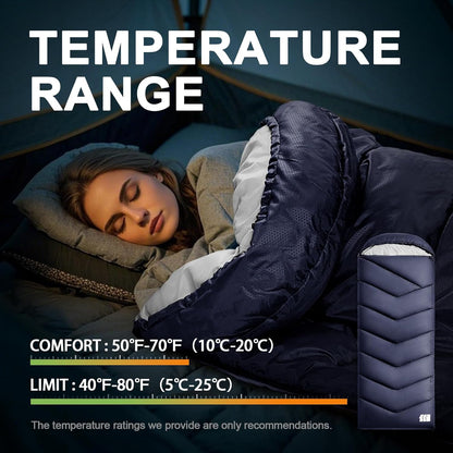 Sleeping Bags for Adults Cold Weather,Portable, Waterproof,Lightweight Camping Sleeping Bag for Tall Girls Boys with Compression Sack for Warm Camping, Hiking, Outdoor & Indoor