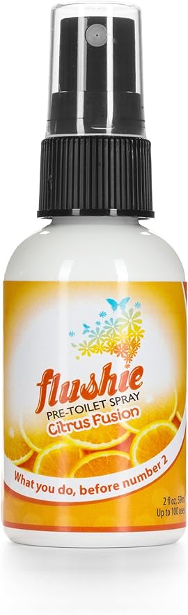 Flushie Pre-Toilet Sprays Poop Spray (Citrus, 2oz 3pack)