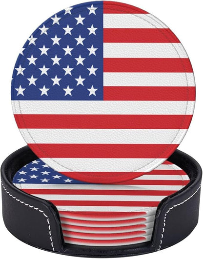 American Flag Coasters for Drinks
