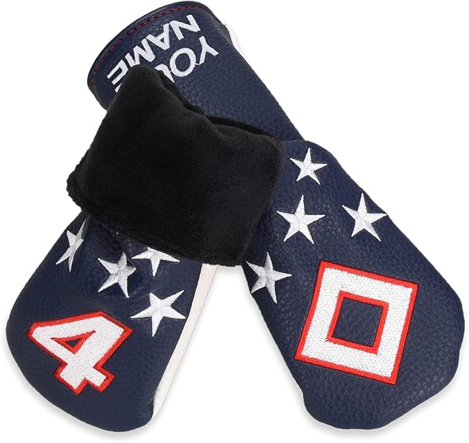 Blue and White Stars Hybrid Iron Head Covers