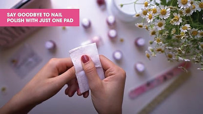Diamond Wipes Nail Polish Remover Wipes with Aloe Vera, Acetone Nail Polish Remover Pads, 50 Individually Wrapped Nail Polish Wipes