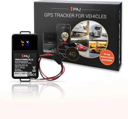 PAJ GPS Vehicle Finder 4G, 1.0 - Cellular Connected, Real Time Tracking GPS Tracker for Cars, Motorcycles, Trucks & More - Versatile & Secure Fleet Management