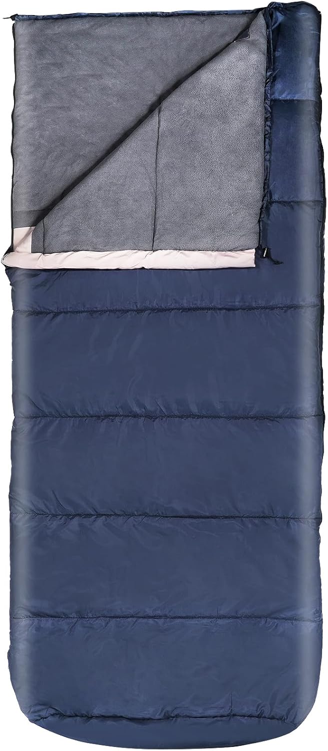 REDCAMP Sleeping Bags for Adults, Fleece Warm Sleeping Bag 3-4 Season Comfortable for Hiking Traveling & Outdoor Activities