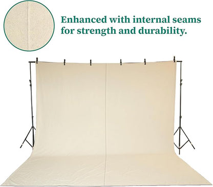 ZUPERIA Canvas Drop Cloth for Painting (Size 4' x10' Feet Pack of 4) Painters Drop Cloth for Painting, Furniture & Floor Protection, All Purpose Thick Canvas tarp with Double Stitched Edges