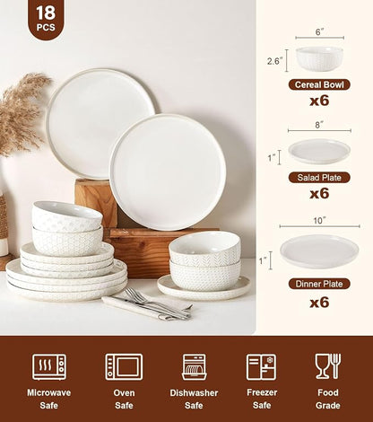 Lareina 18 Piece Dinnerware Sets