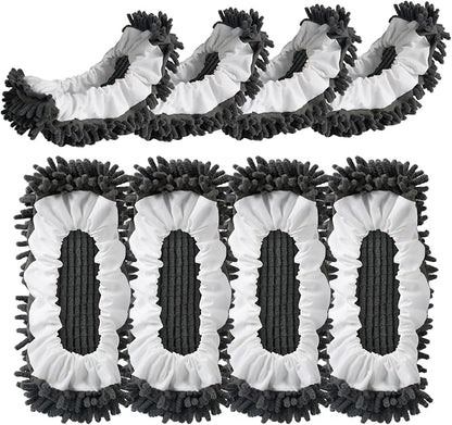 Mop Slippers Socks Floor Cleaning,Microfiber Shoe Covers dust Washable Reusable for Woman Man House Kitchen