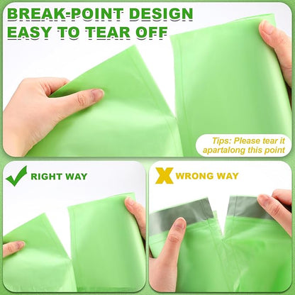 200 Count 13 Gallon Compostable Trash Bags with Drawstring Heavy Duty Extra Thick 1 Mil Kitchen Food Scrap Waste Bag Tear Resistant for Lawn Yard Home Kitchen Office