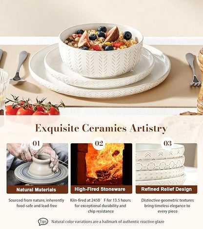 Lareina 18 Piece Dinnerware Sets